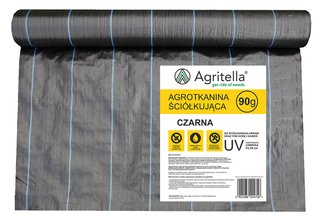 Agrotkanina czarna na chwasty Agritella 4x25m 90g