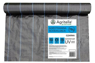 Agrotkanina czarna na metry Agritella, szerokość 3,2m 70g