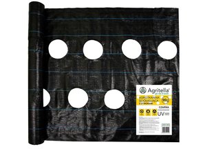 Agrotkanina czarna z otworami Agritella 1,1x50m 90g