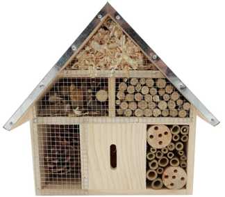 Hotel dla owadów, drewniany domek dla insektów 29 cm 